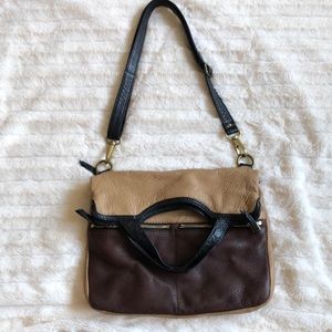 Fossil pebbled leather crossbody purse